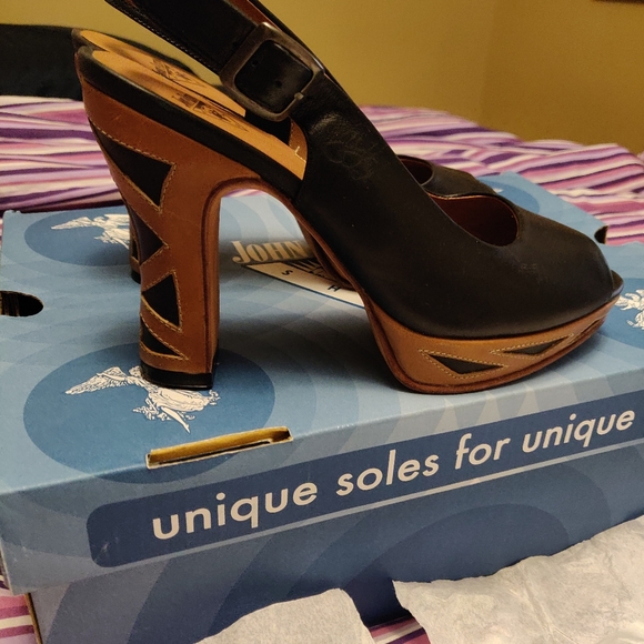 John Fluevog Miracles Platform Bunford Open Toe 7 - Picture 5 of 8